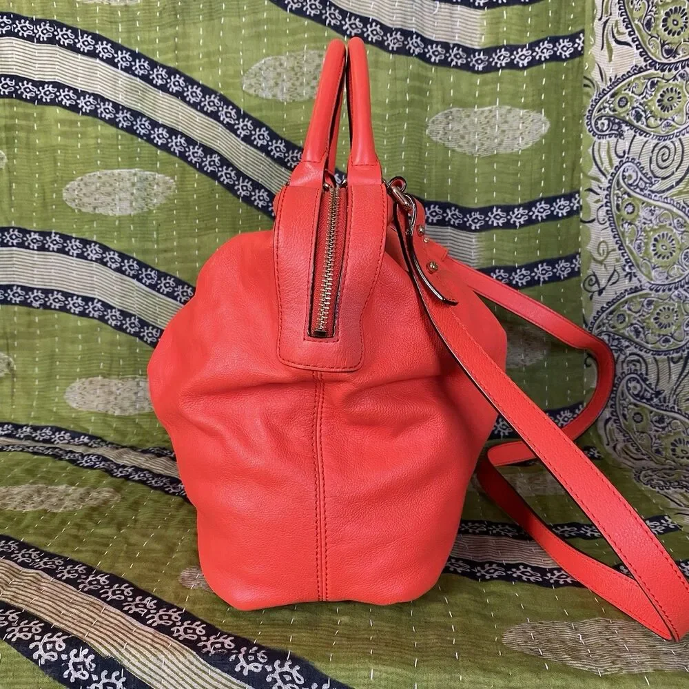 Kate Spade Flame Red Five Points Camille Large Crossbody/ Shoulder Bag